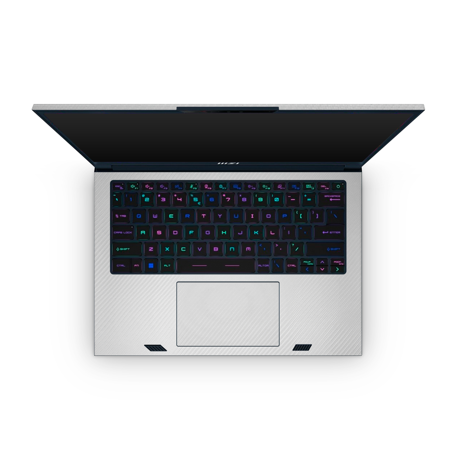 Msi Stealth Studio 14 2023 Professional Interior White Carbon Fiber Skin Wrap Cover