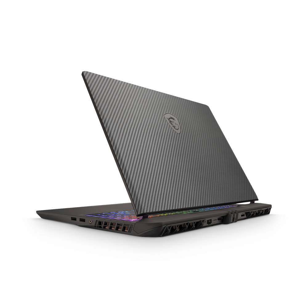 Msi Vector 16 Hx 2025 Essentials Black Carbon Fiber Skin Wrap Cover