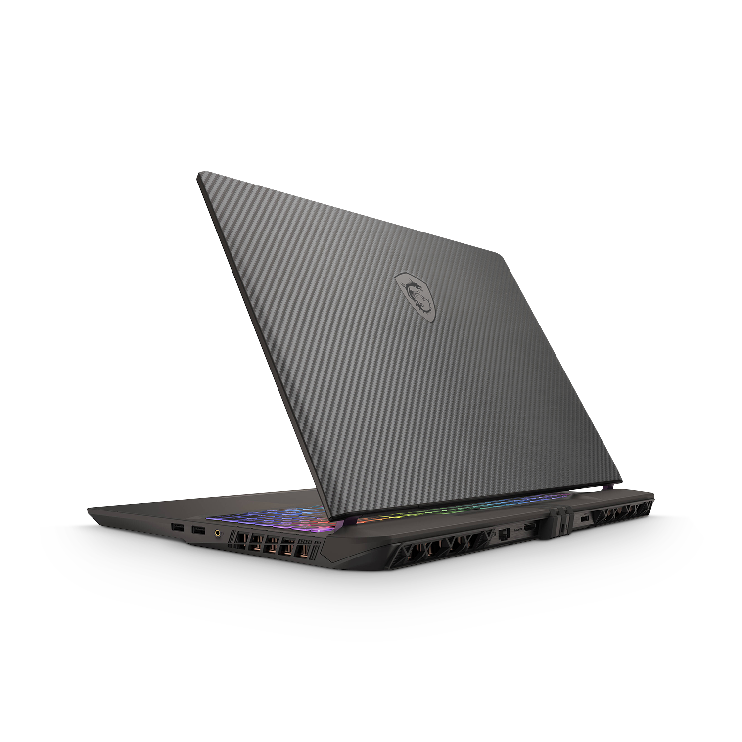 Msi Vector 16 Hx 2025 Essentials Black Carbon Fiber Skin Wrap Cover