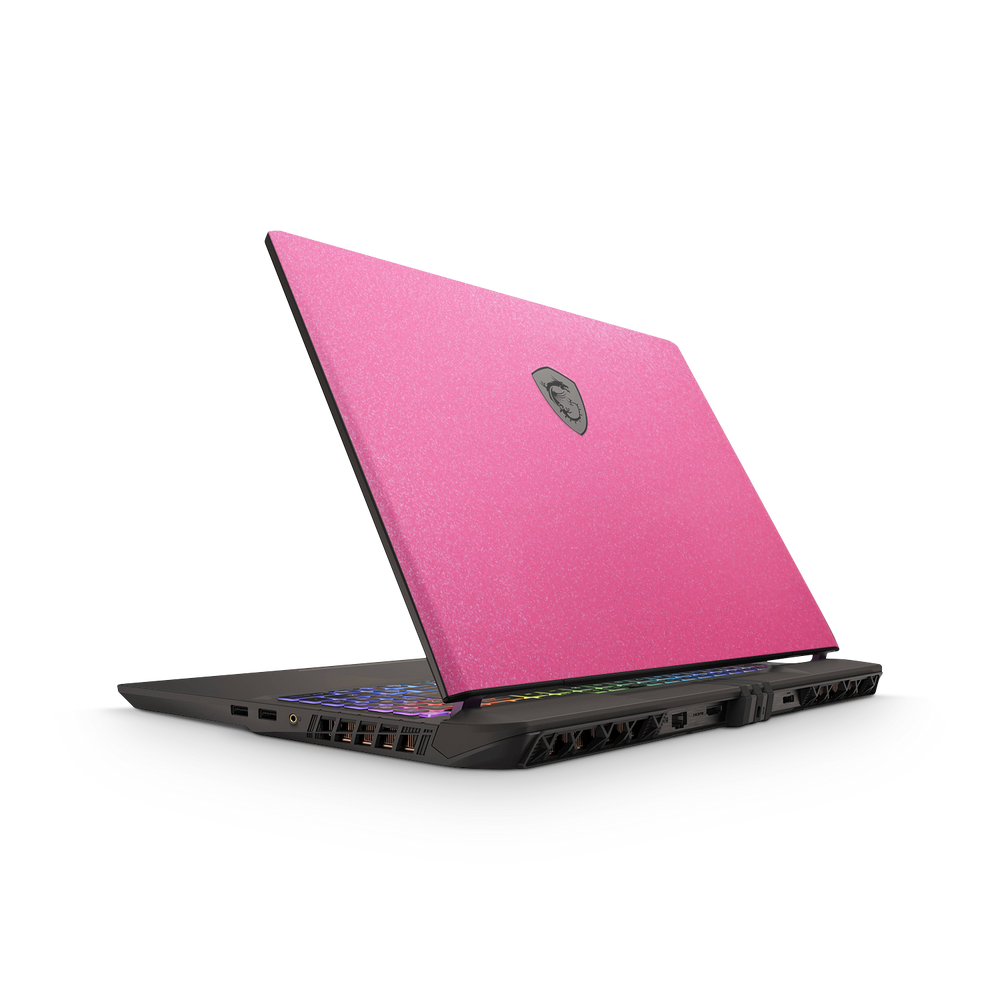 Msi Vector 16 Hx 2025 Essentials Pink Glitterbomb Skin Wrap Cover