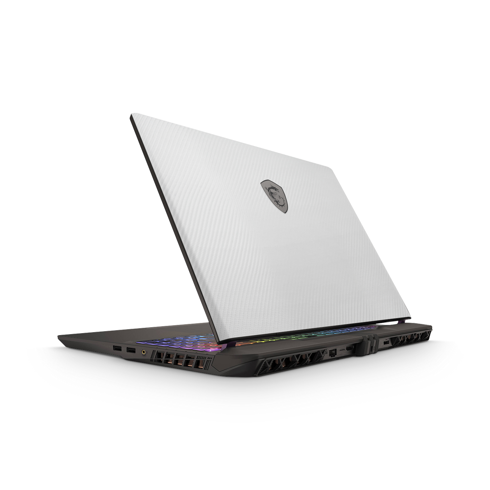 Msi Vector 16 Hx 2025 Essentials White Carbon Fiber Skin Wrap Cover