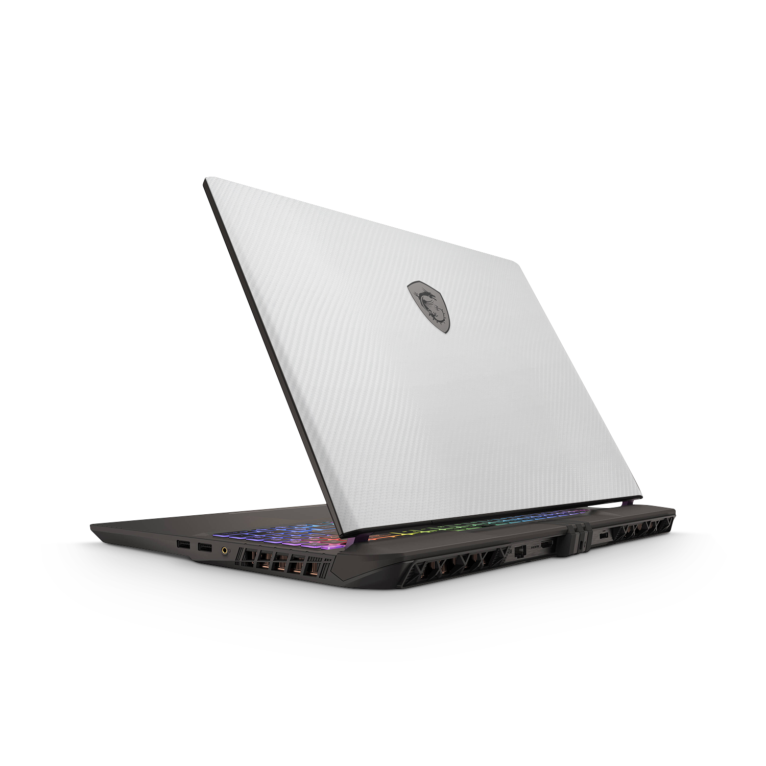 Msi Vector 16 Hx 2025 Essentials White Carbon Fiber Skin Wrap Cover