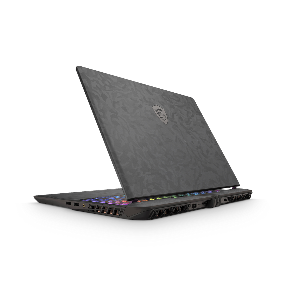 Msi Vector 16 Hx 2025 Professional Black Camo Skin Wrap Cover