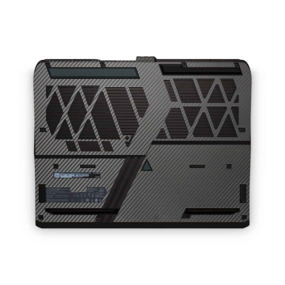 Msi Vector 16 Hx 2025 Professional Bottom Black Carbon Fiber Skin Wrap Cover