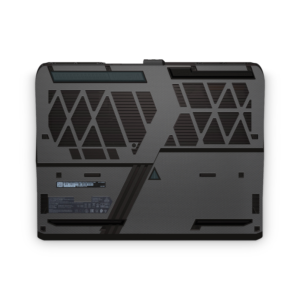 Msi Vector 16 Hx 2025 Professional Bottom Black Matrix Skin Wrap Cover