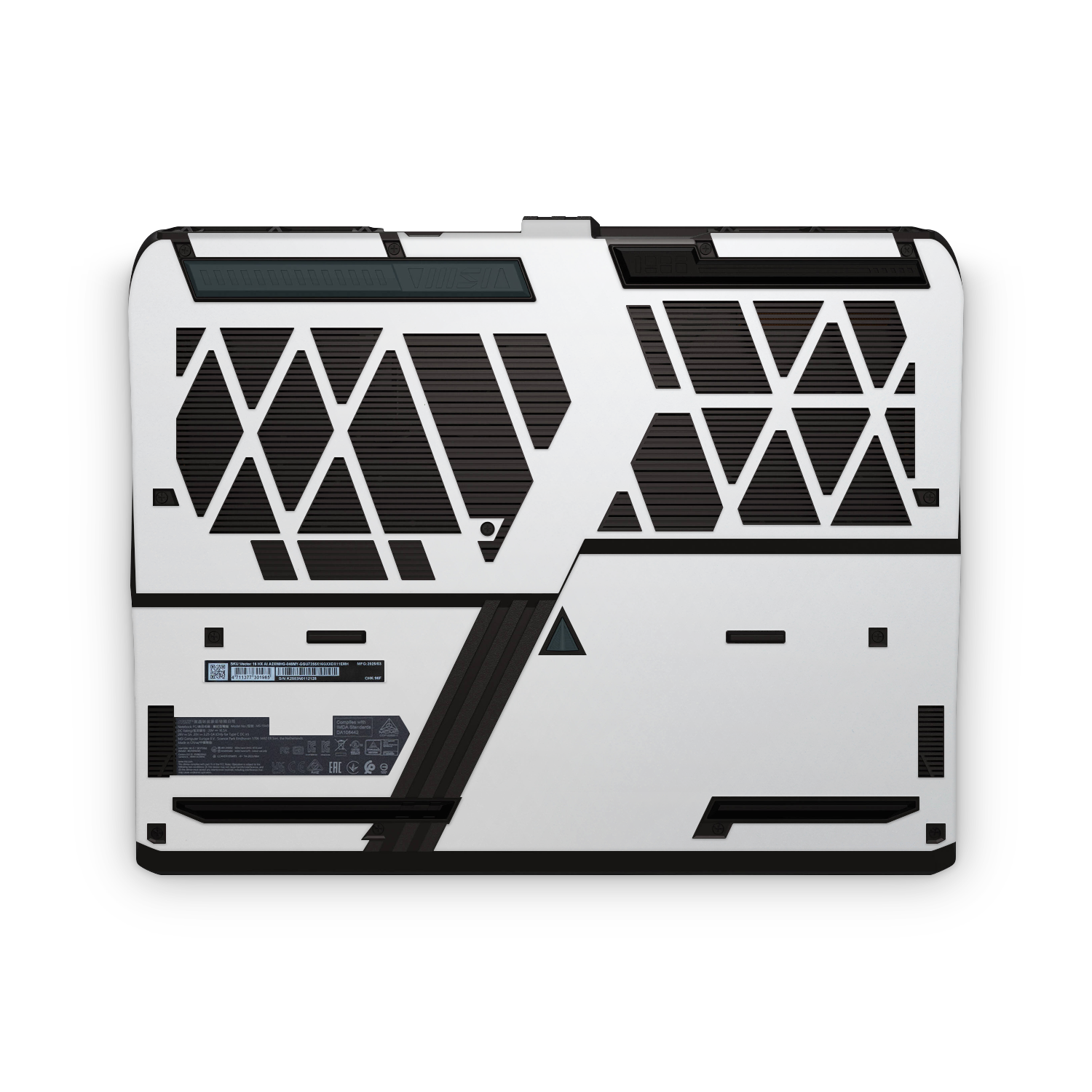 Msi Vector 16 Hx 2025 Professional Bottom Frosty Vanilla Skin Wrap Cover