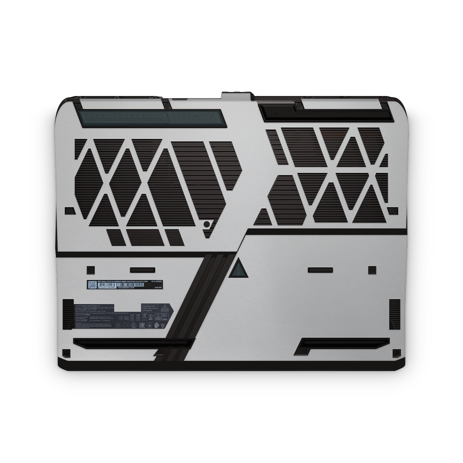 Msi Vector 16 Hx 2025 Professional Bottom Satin Aluminum Skin Wrap Cover