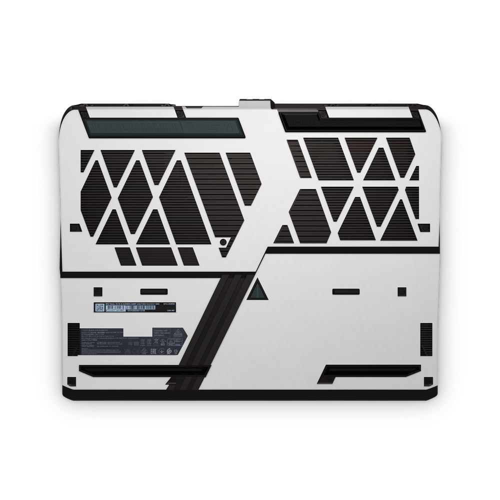 Msi Vector 16 Hx 2025 Professional Bottom Satin White Skin Wrap Cover