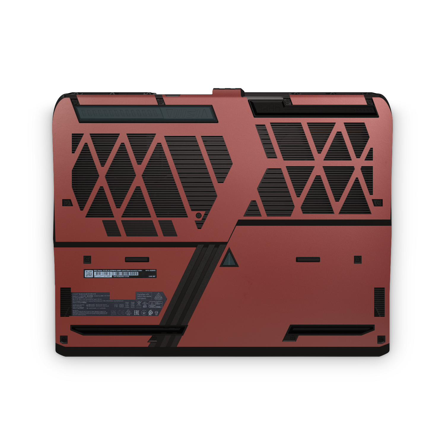MSI Vector HX 16 2025 Professional Bottom Vampire Red Skin Wrap Cover
