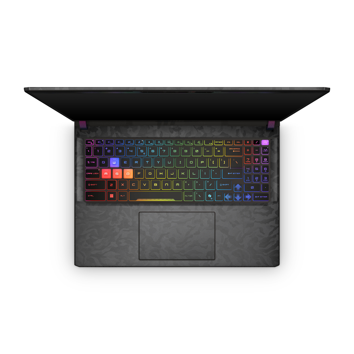 Msi Vector 16 Hx 2025 Professional Interior Black Camo Skin Wrap Cover