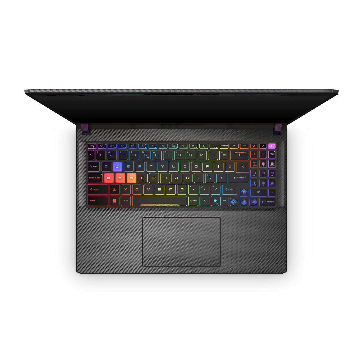 Msi Vector 16 Hx 2025 Professional Interior Black Carbon Fiber Skin Wrap Cover