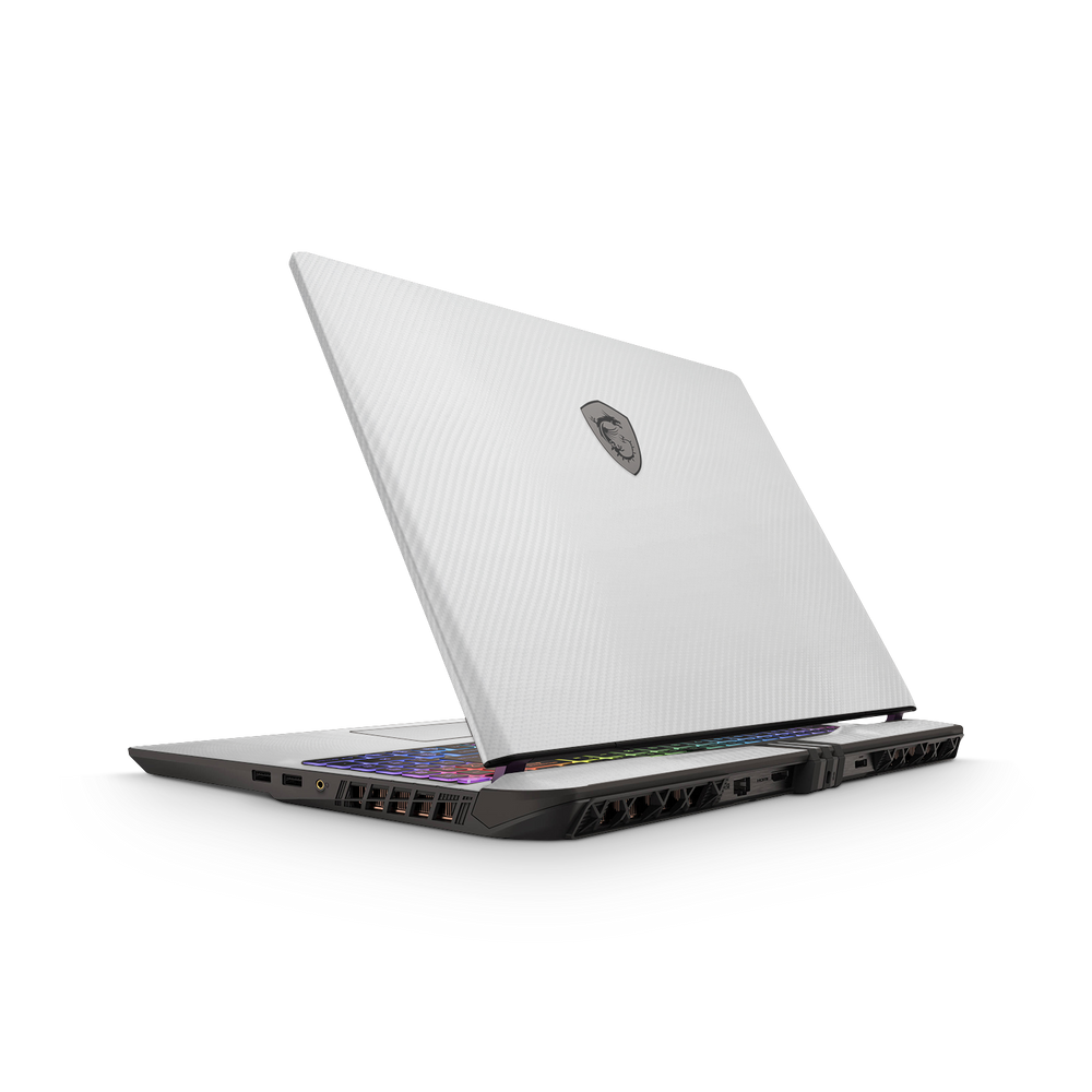 Msi Vector 16 Hx 2025 Professional White Carbon Fiber Skin Wrap Cover