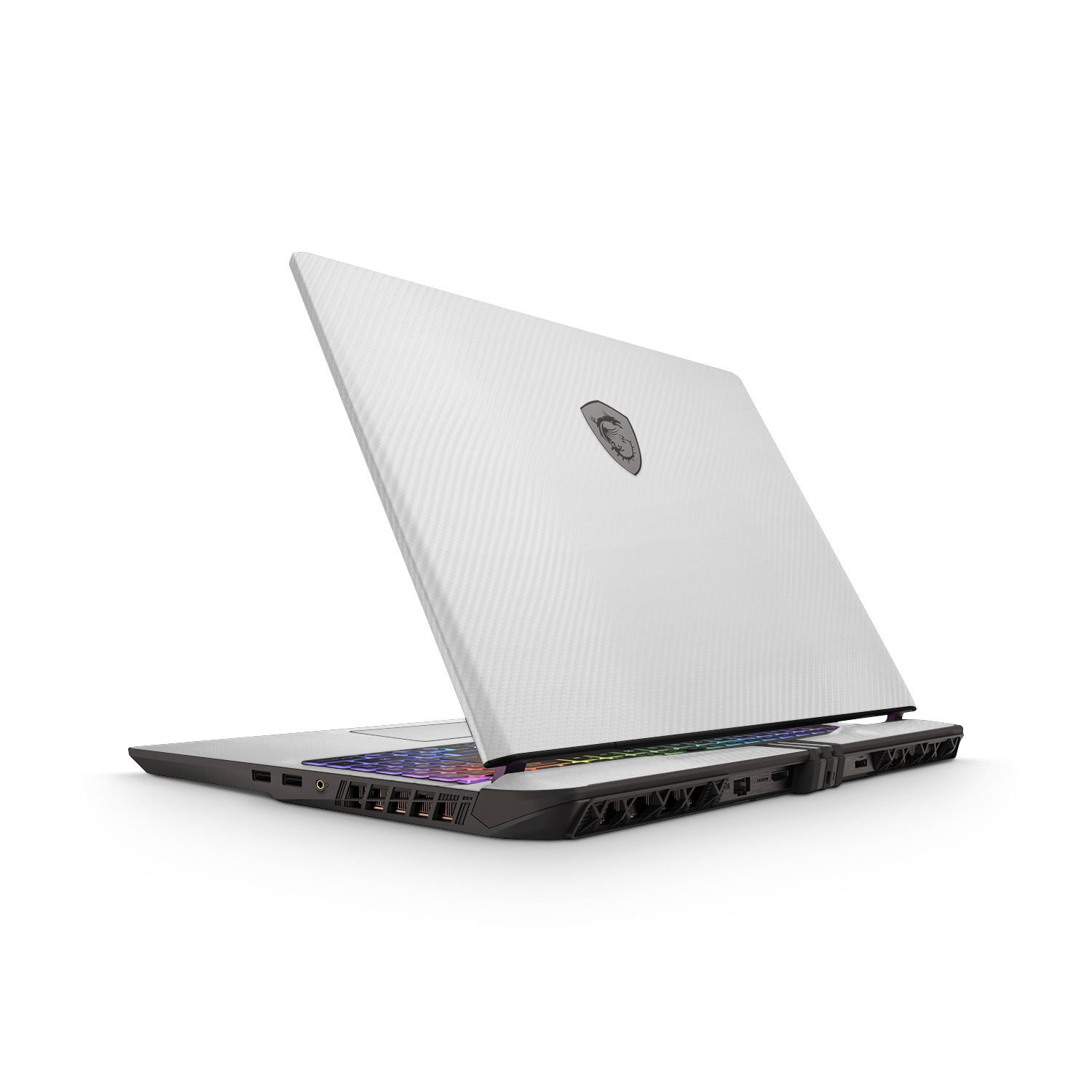 Msi Vector 16 Hx 2025 Professional White Carbon Fiber Skin Wrap Cover