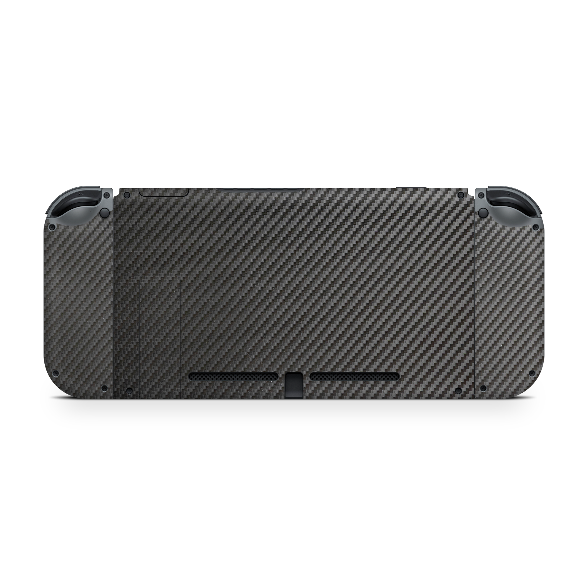 Nintendo Switch G1 Back Essentials Black Carbon Fiber Skin Wrap Cover