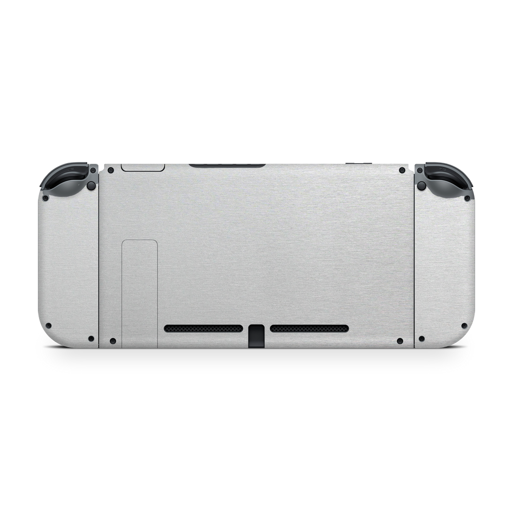 Nintendo Switch G1 Back Essentials Brushed Aluminum Skin Wrap Cover