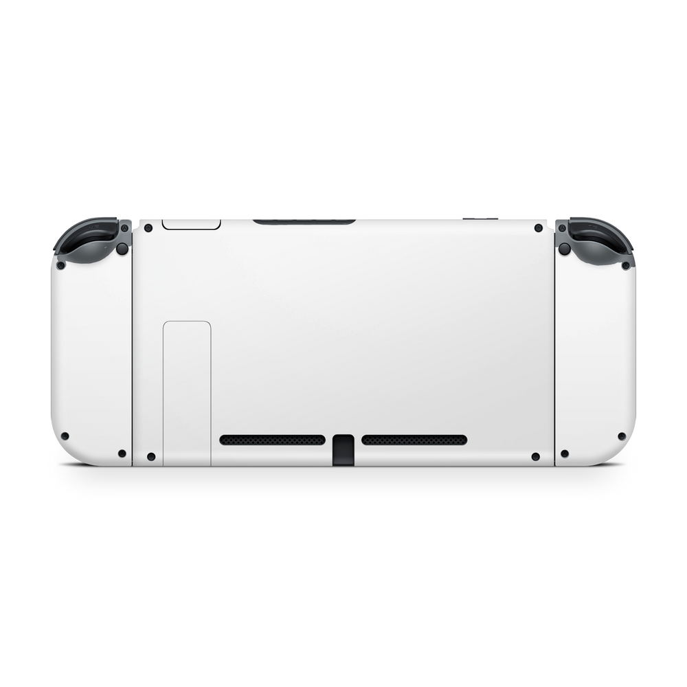 Nintendo Switch G1 Back Essentials Satin White Skin Wrap Cover