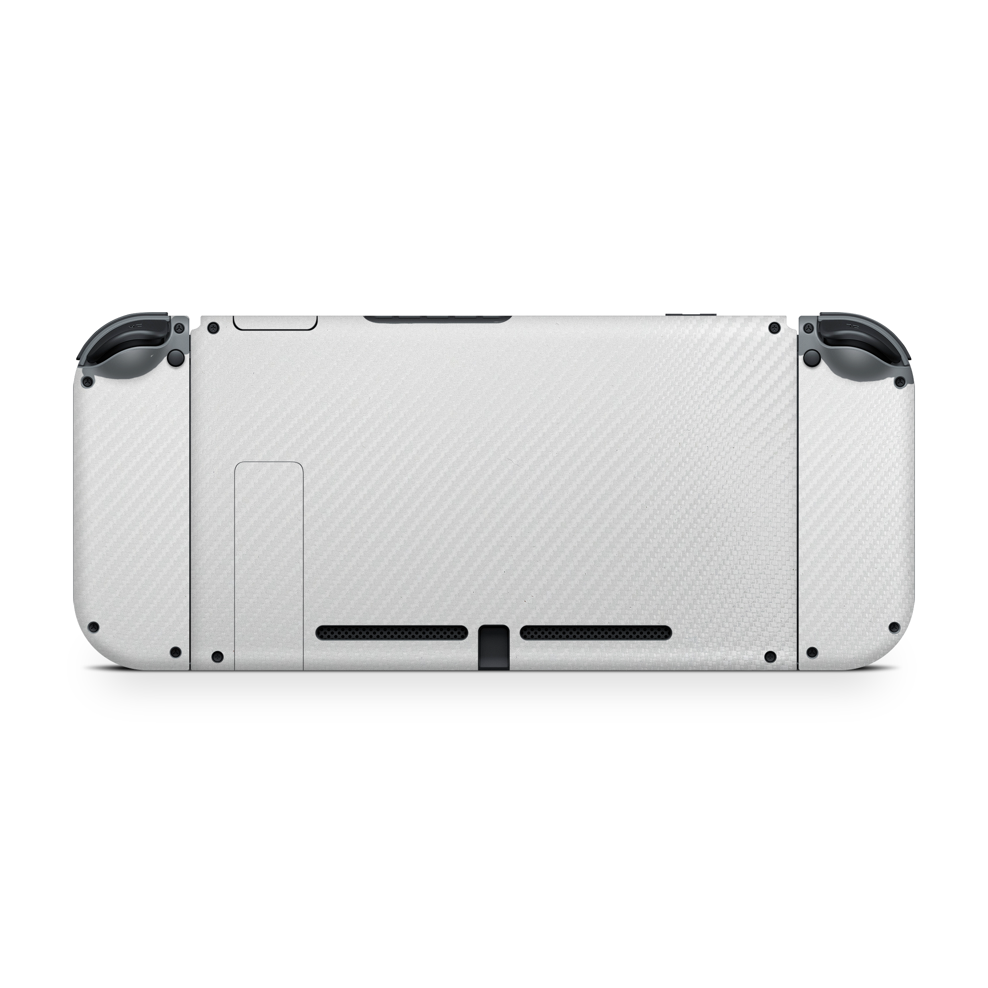 Nintendo Switch G1 Back Essentials White Carbon Fiber Skin Wrap Cover