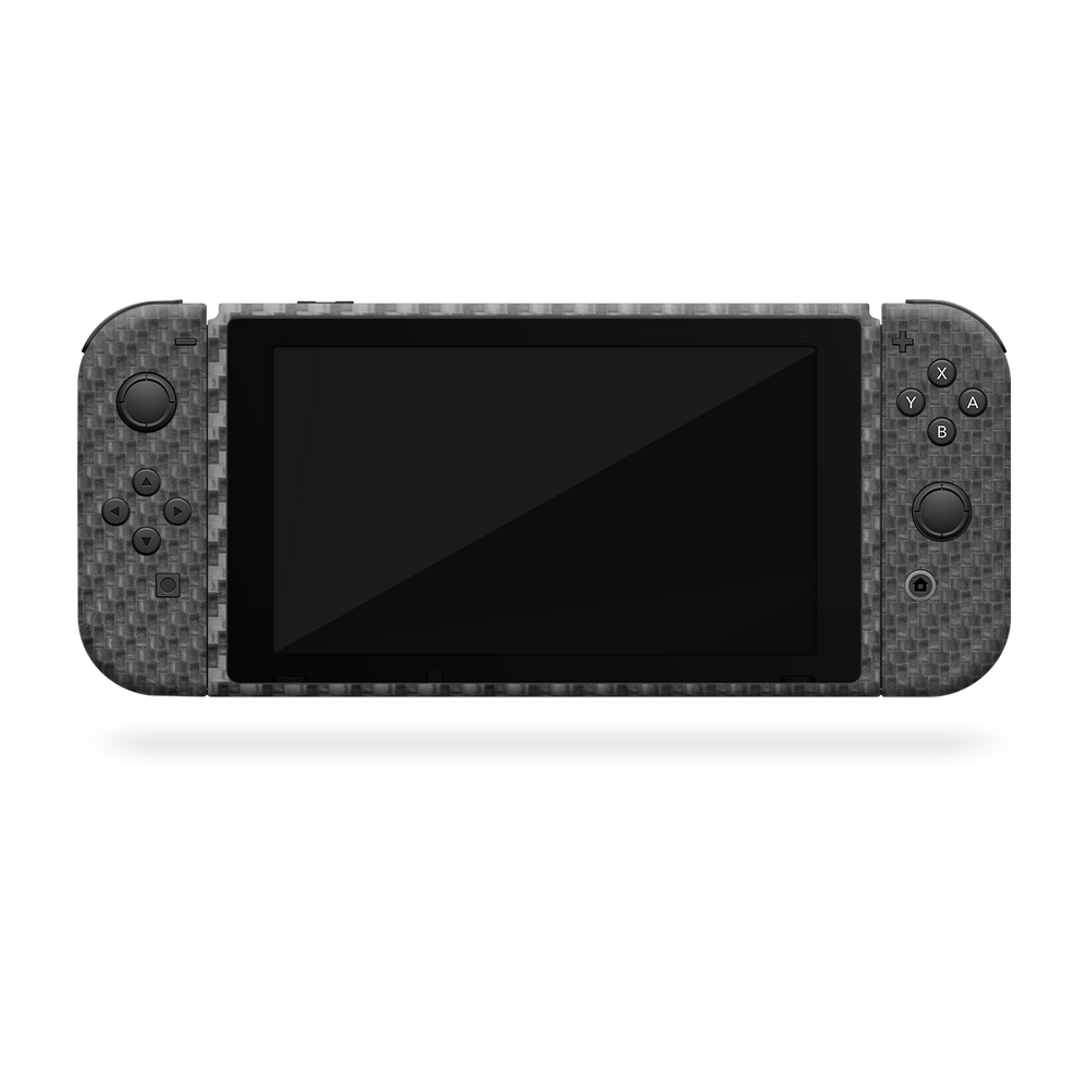 Nintendo Switch G1 Essentials Black Carbon Fiber Skin Wrap Cover