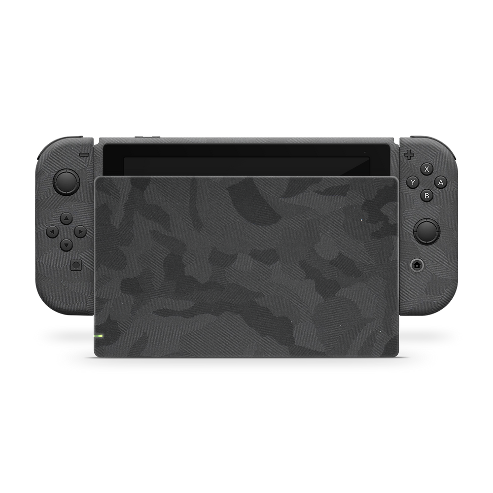 Nintendo Switch G1 Premium Black Camo Skin Wrap Cover