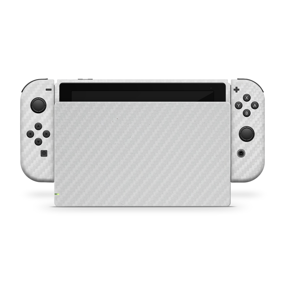 Nintendo Switch G1 Premium White Carbon Fiber Skin Wrap Cover