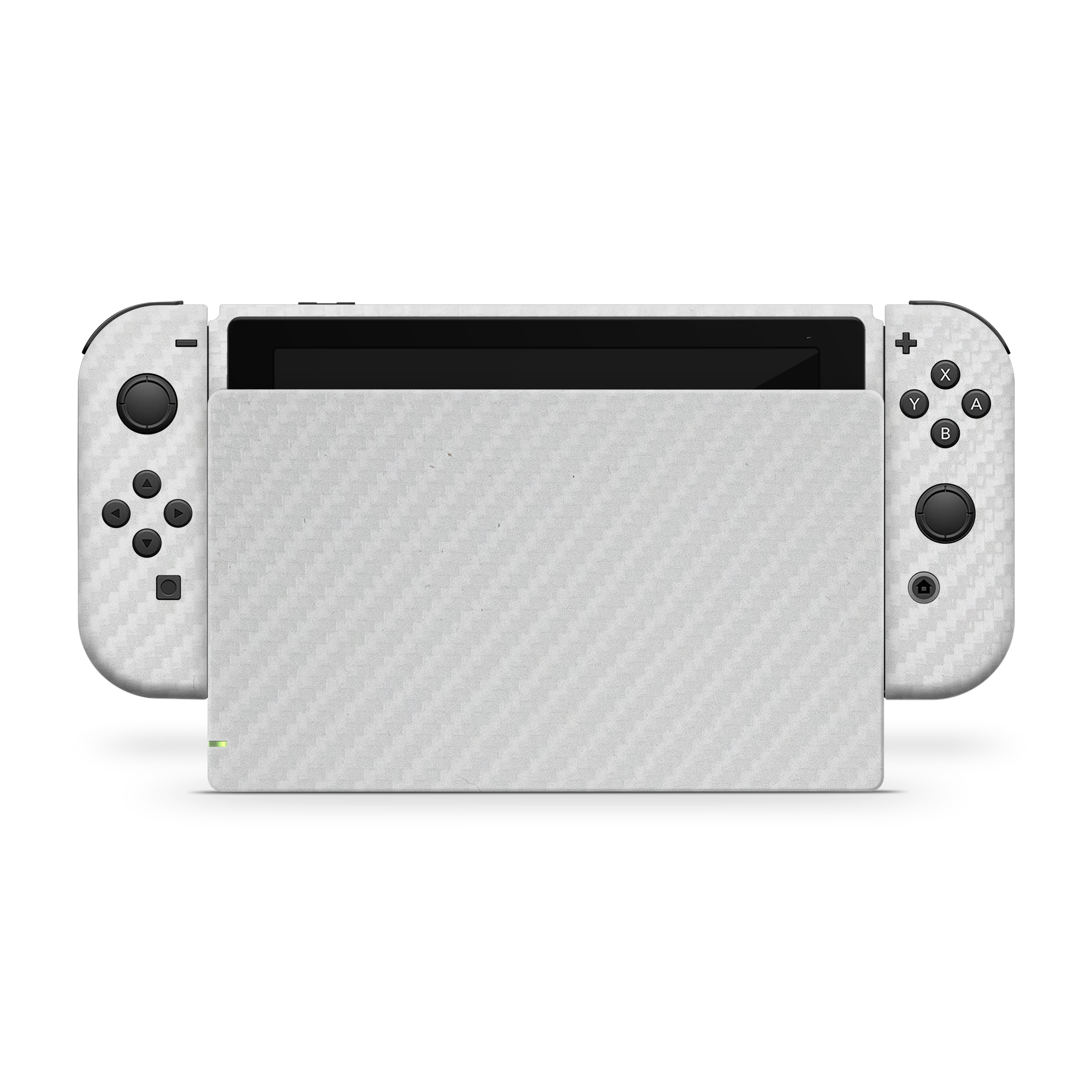Nintendo Switch G1 Professional White Carbon Fiber Skin Wrap Cover