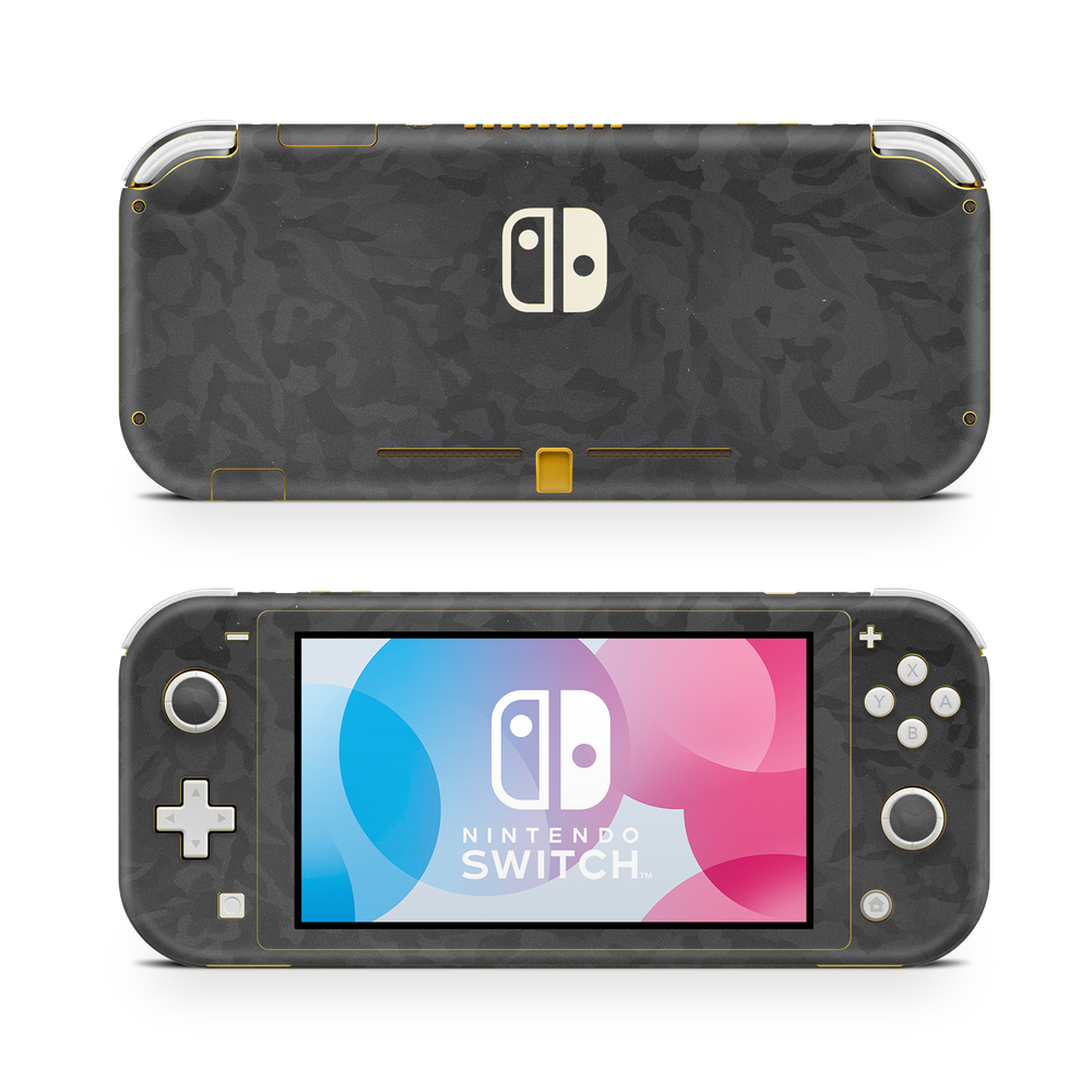 Nintendo Switch Lite Black Camo Skin Wrap Cover