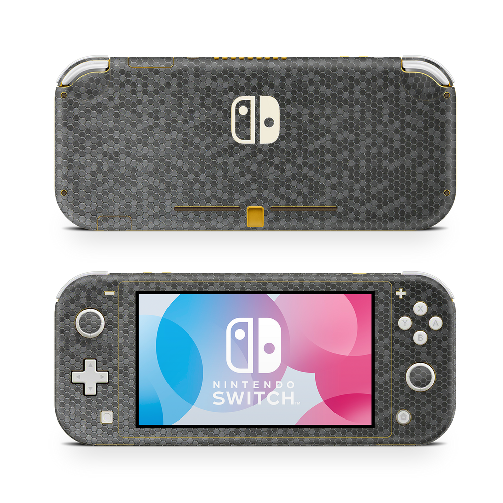Nintendo Switch Lite Black Honeycomb Skin Wrap Cover