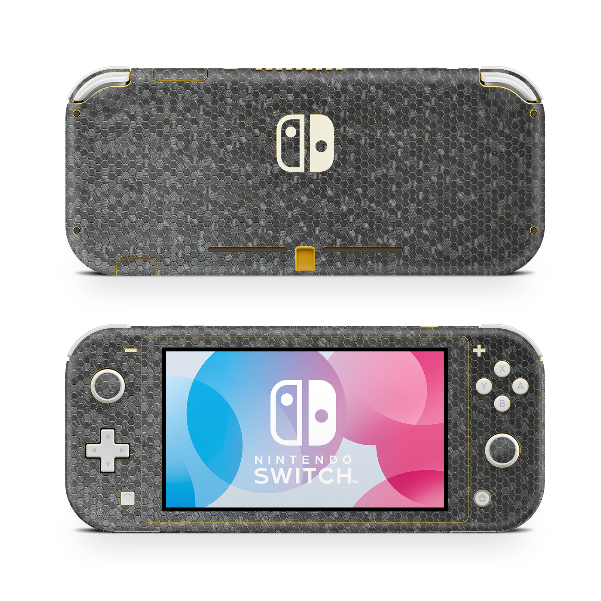 Nintendo Switch Lite Black Honeycomb Skin Wrap Cover