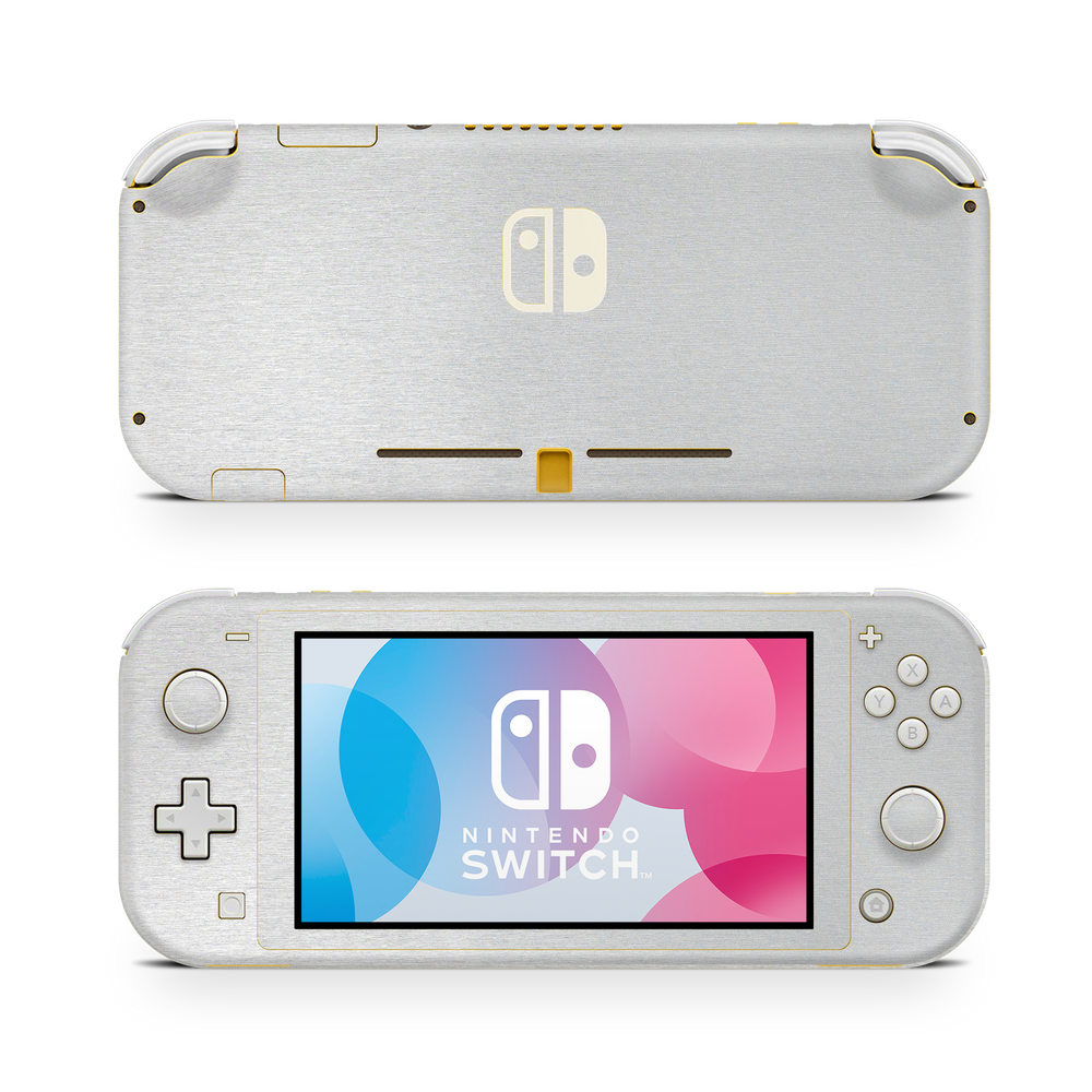 Nintendo Switch Lite Brushed Aluminum Skin Wrap Cover