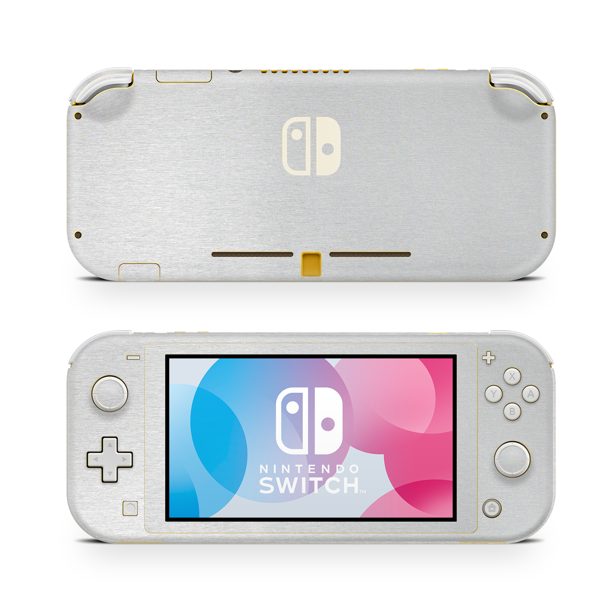 Nintendo Switch Lite Brushed Aluminum Skin Wrap Cover