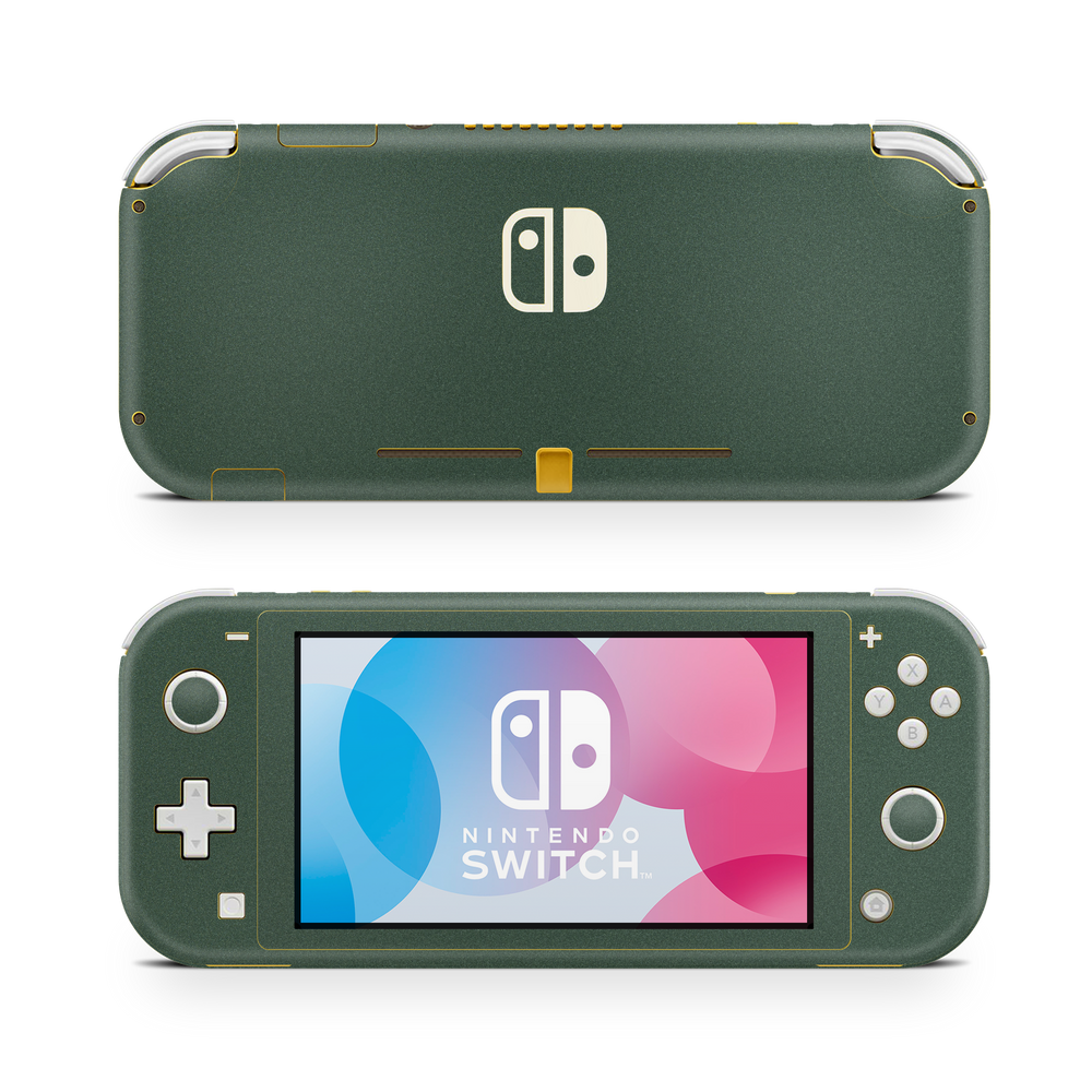 Nintendo Switch Lite Essentials Matte Green Metallic Skin Wrap Cover