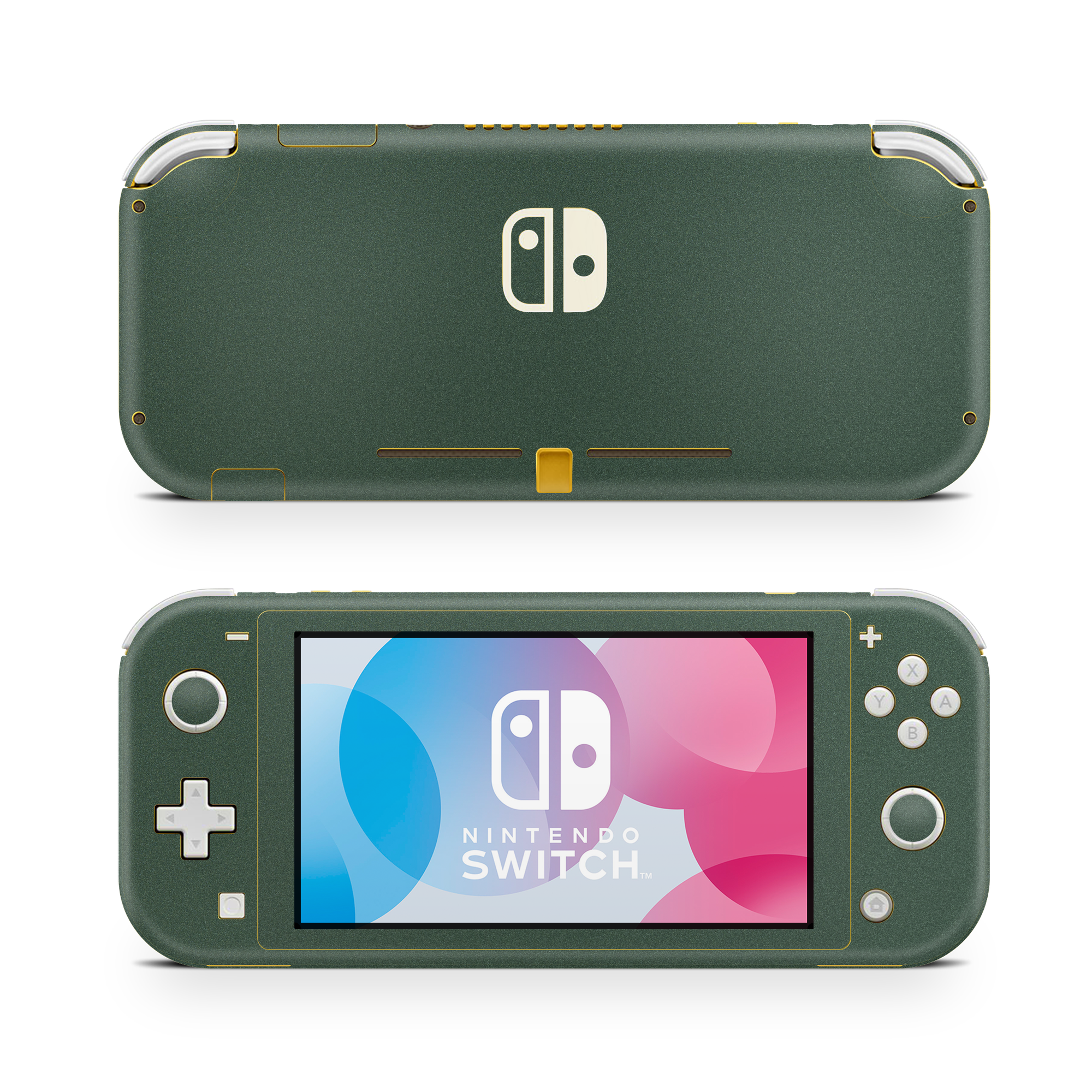 Nintendo Switch Lite Essentials Matte Green Metallic Skin Wrap Cover