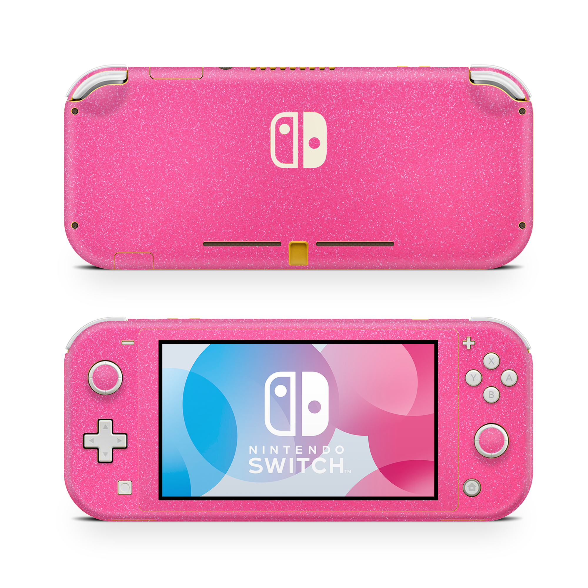 Nintendo Switch Lite Pink Glitterbomb Skin Wrap Cover