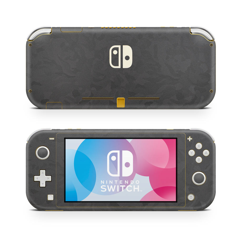 Nintendo Switch Lite Premium Black Camo Skin Wrap Cover