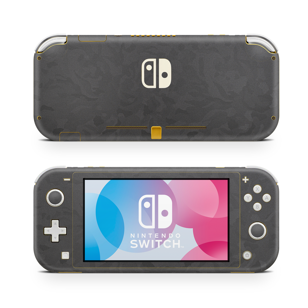 Nintendo Switch Lite Premium Black Camo Skin Wrap Cover