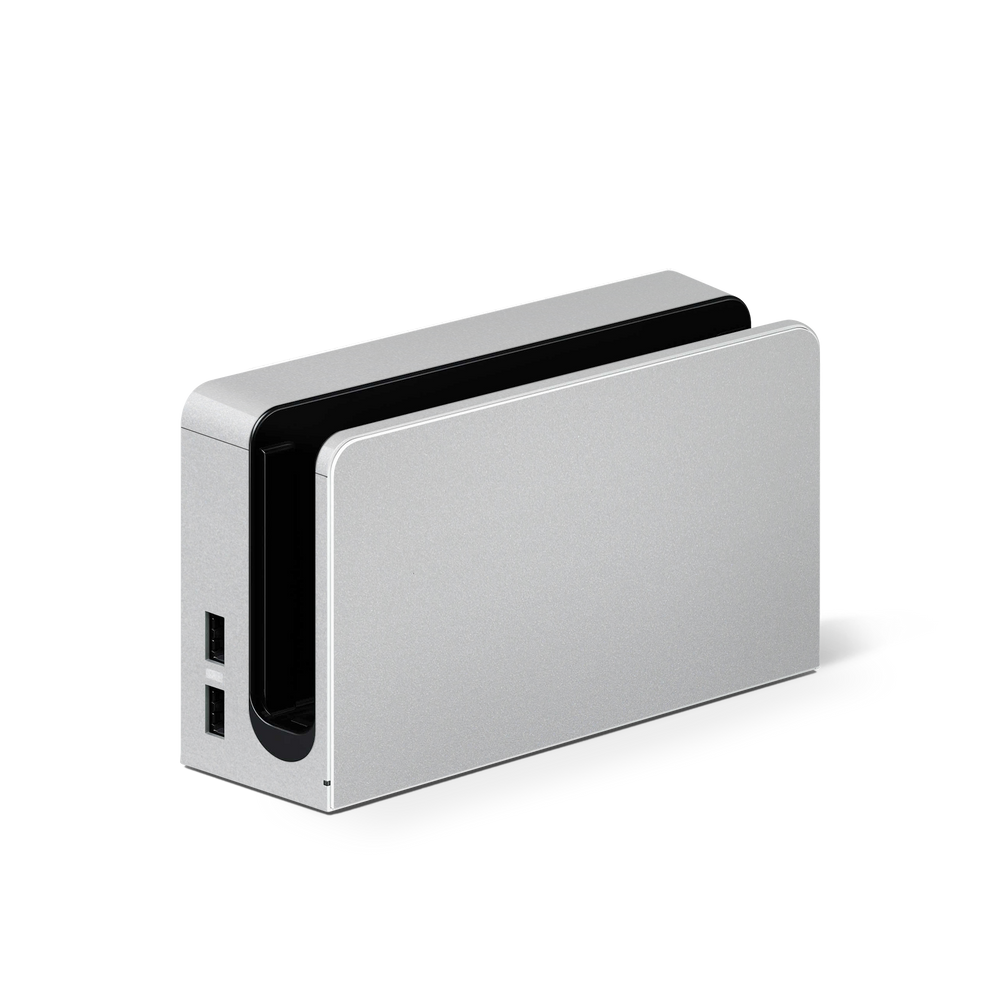 Nintendo Switch Oled Dock Premium Satin Aluminum Skin Wrap Cover