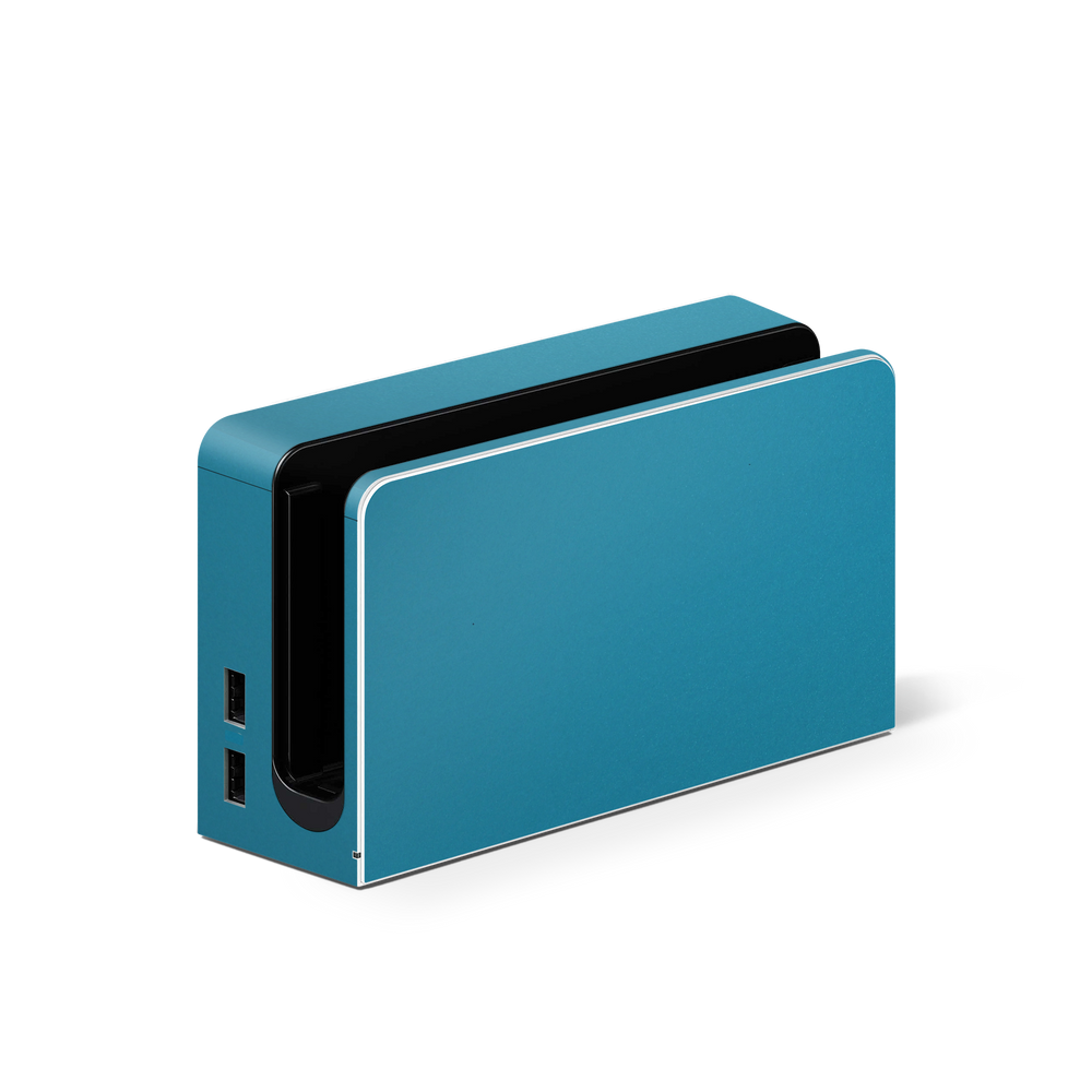 Nintendo Switch Oled Dock Premium Satin Ocean Shimmer Skin Wrap Cover