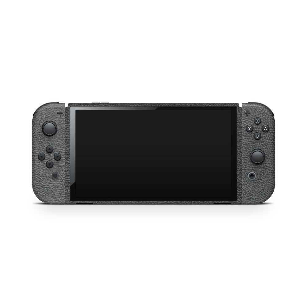 Nintendo Switch Oled Essentials Premium Black Leather Skin Wrap Cover