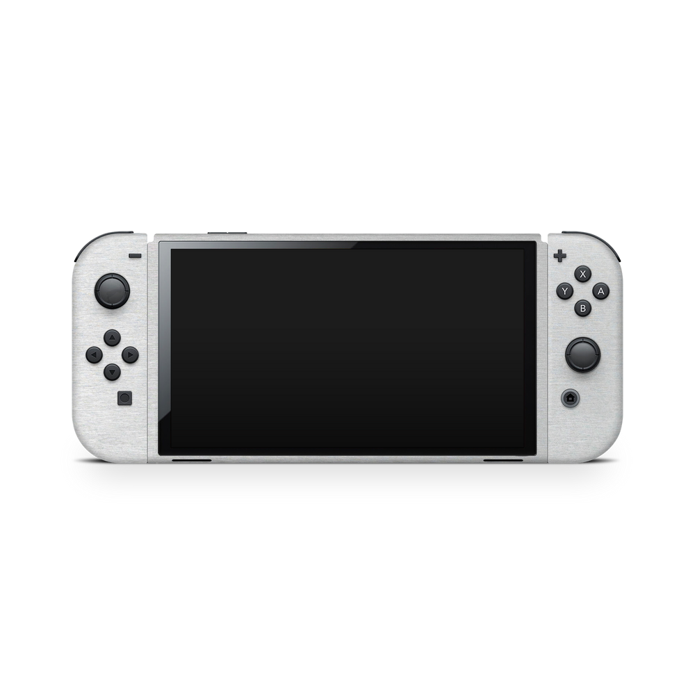 Nintendo Switch Oled Essentials Premium Brushed Aluminum Skin Wrap Cover