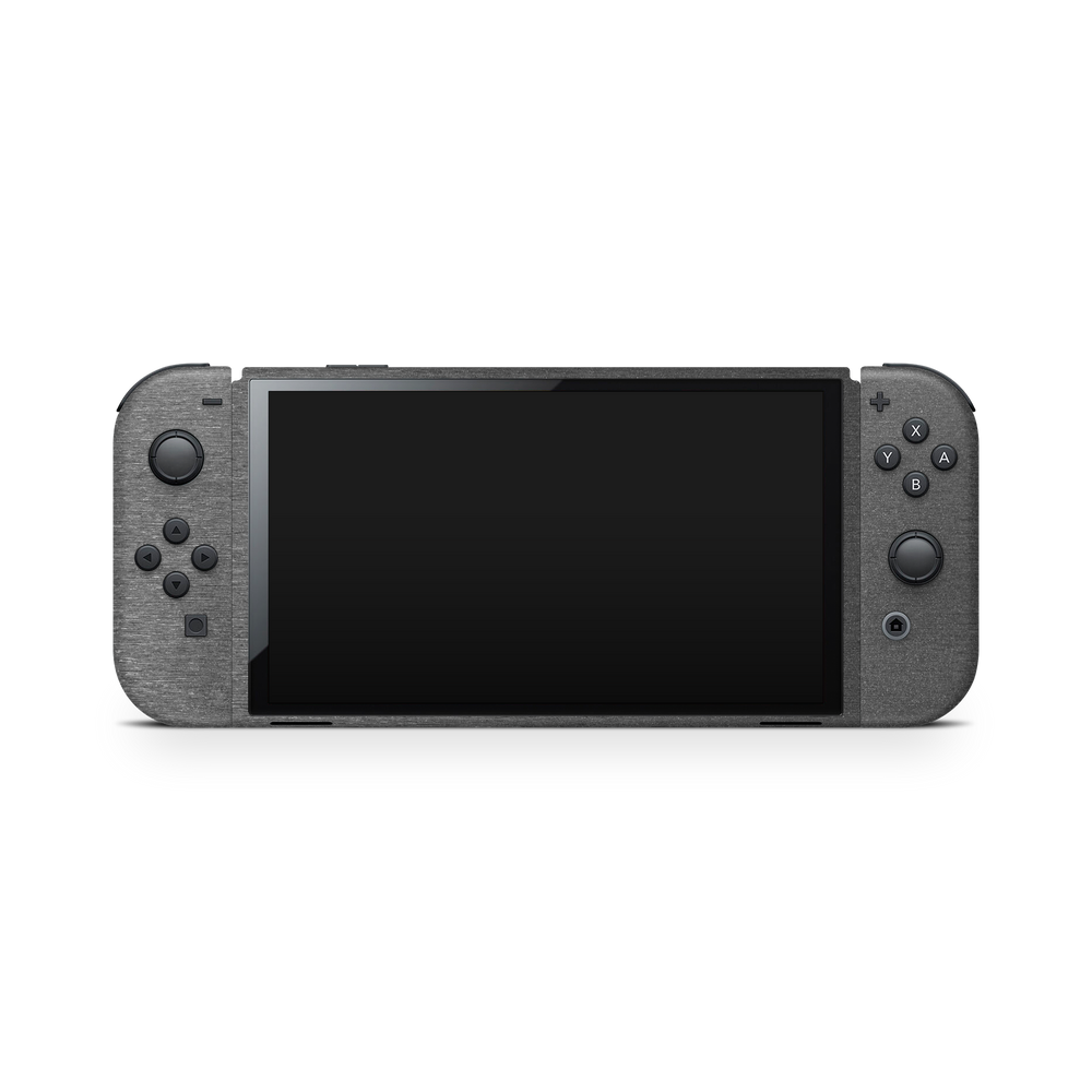 Nintendo Switch Oled Essentials Premium Brushed Black Skin Wrap Cover