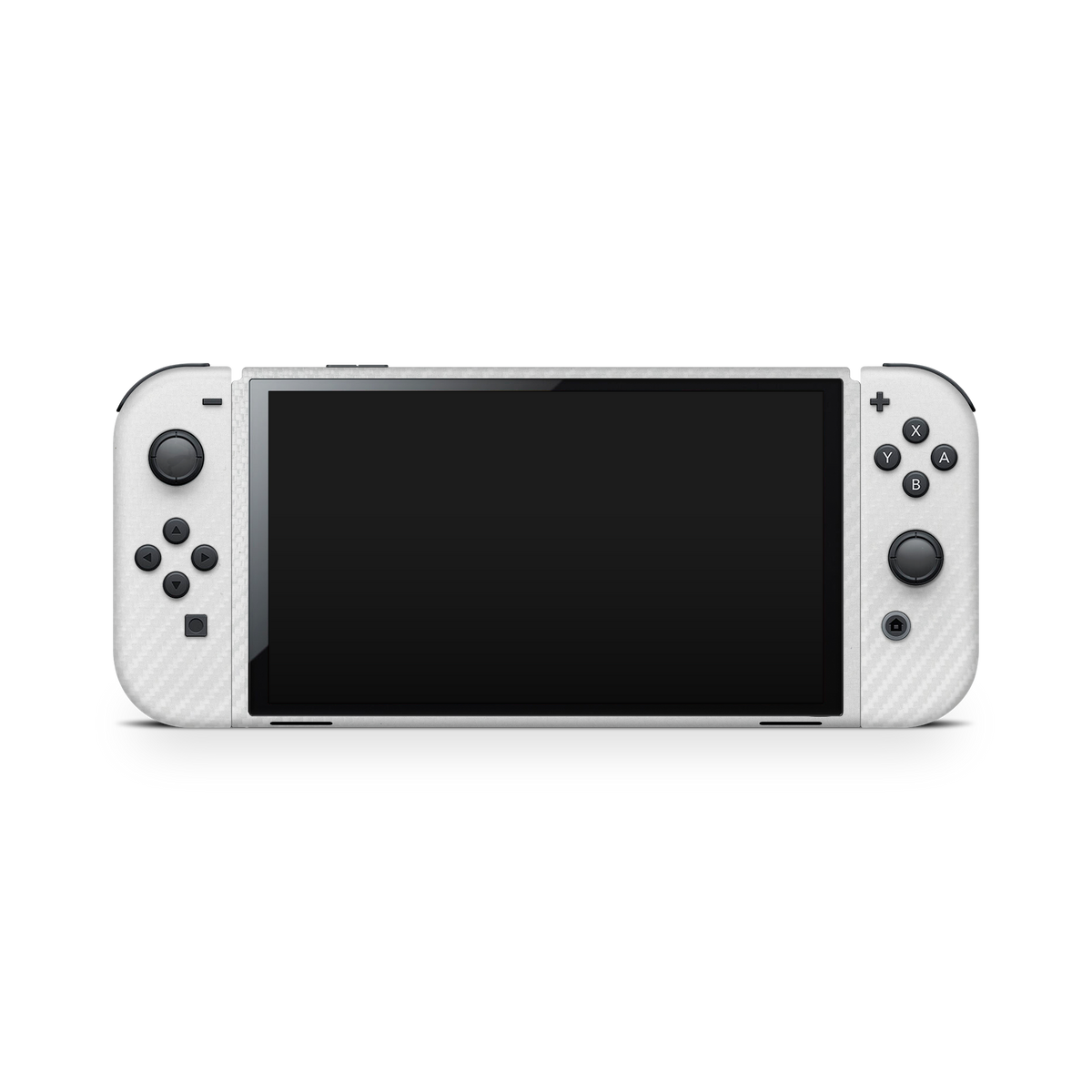 Nintendo Switch Oled Essentials Premium White Carbon Fiber Skin Wrap Cover