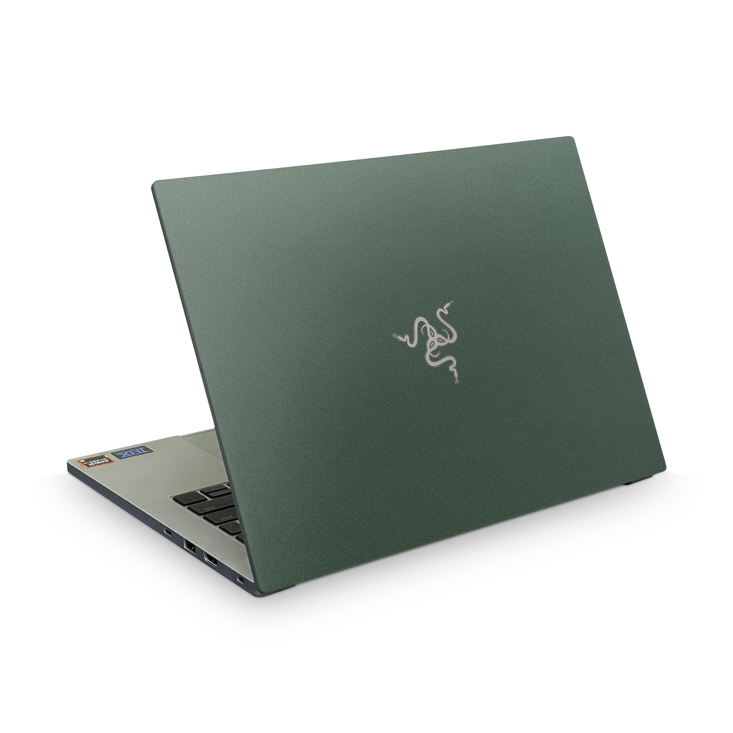 Razer Blade 14 2025 Essentials Matte Green Metallic Skin Wrap Cover
