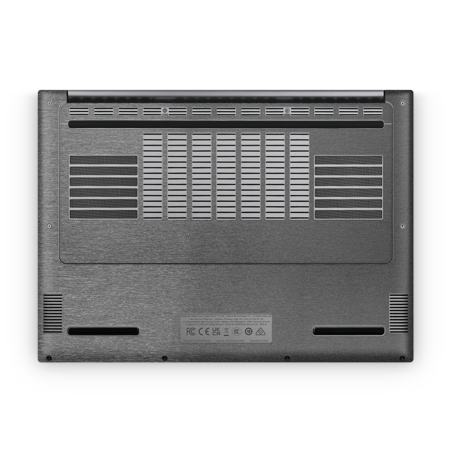 Razer Blade 14 2025 Professional Bottom Brushed Black Skin Wrap Cover