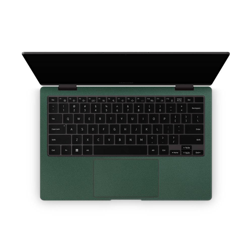 Samsung Galaxy Book2 13" 360 2022 Professional Interior Matte Green Metallic Skin Wrap Cover