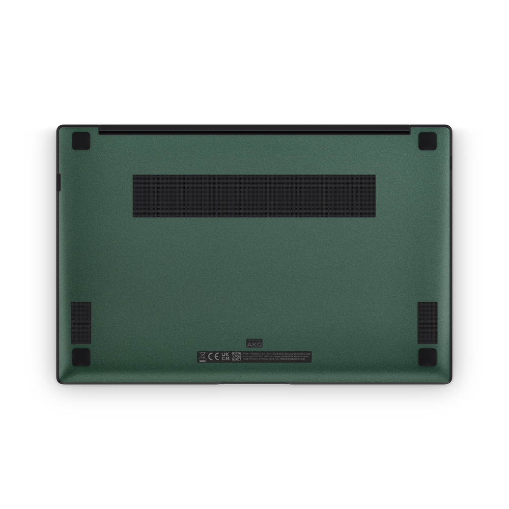 Samsung Galaxy Book2 Pro 13" 2022 Professional Bottom Matte Green Metallic Skin Wrap Cover