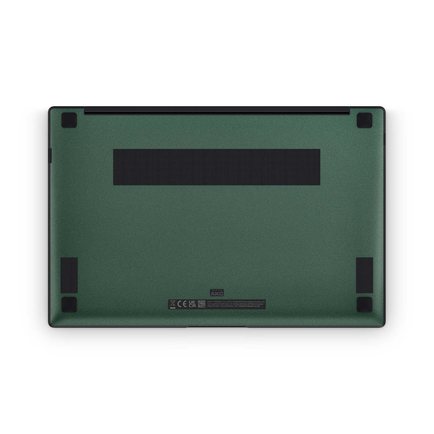 Samsung Galaxy Book2 Pro 13" 2022 Professional Bottom Matte Green Metallic Skin Wrap Cover