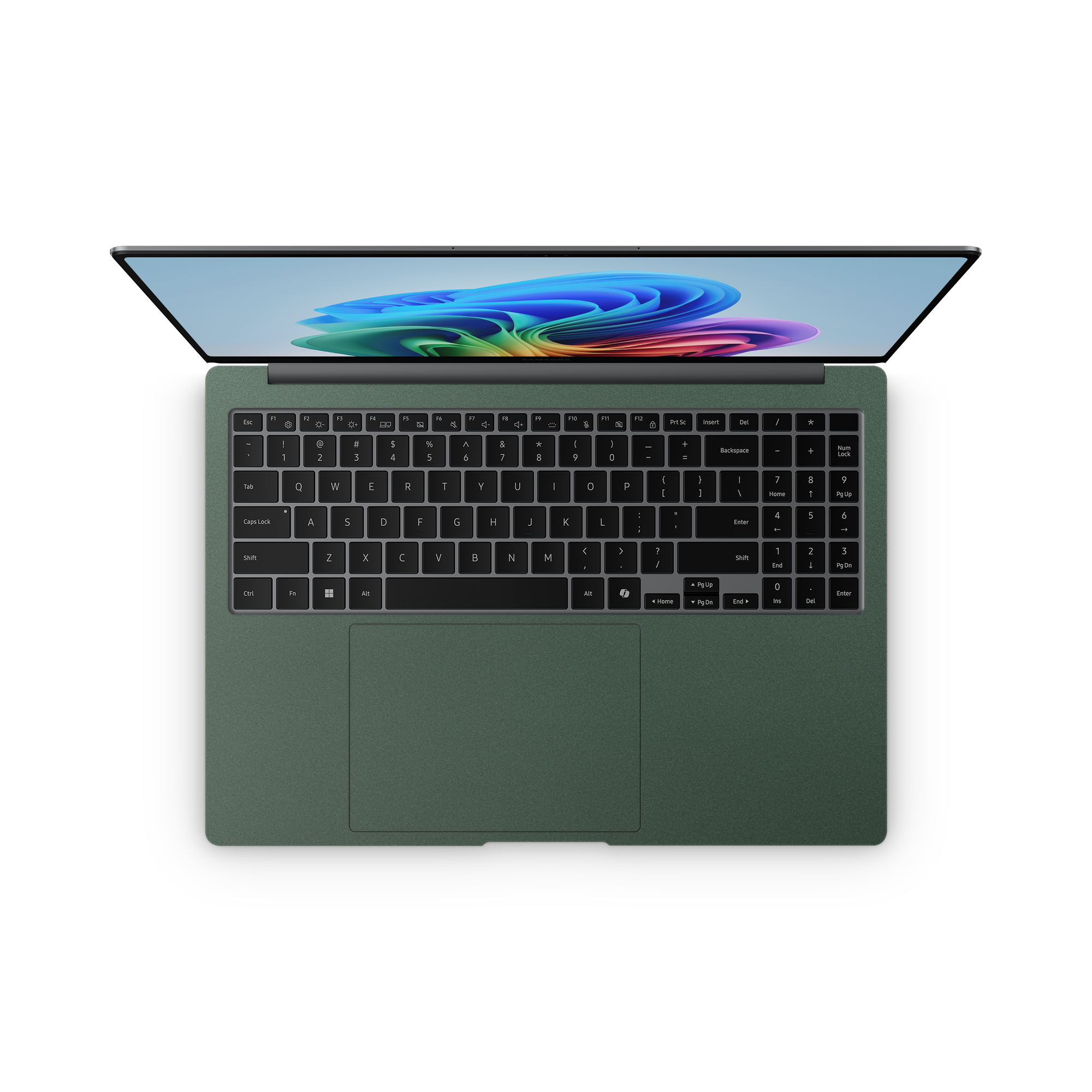 Samsung Galaxy Book2 Pro 15" 2022 Professional Interior Matte Green Metallic Skin Wrap Cover