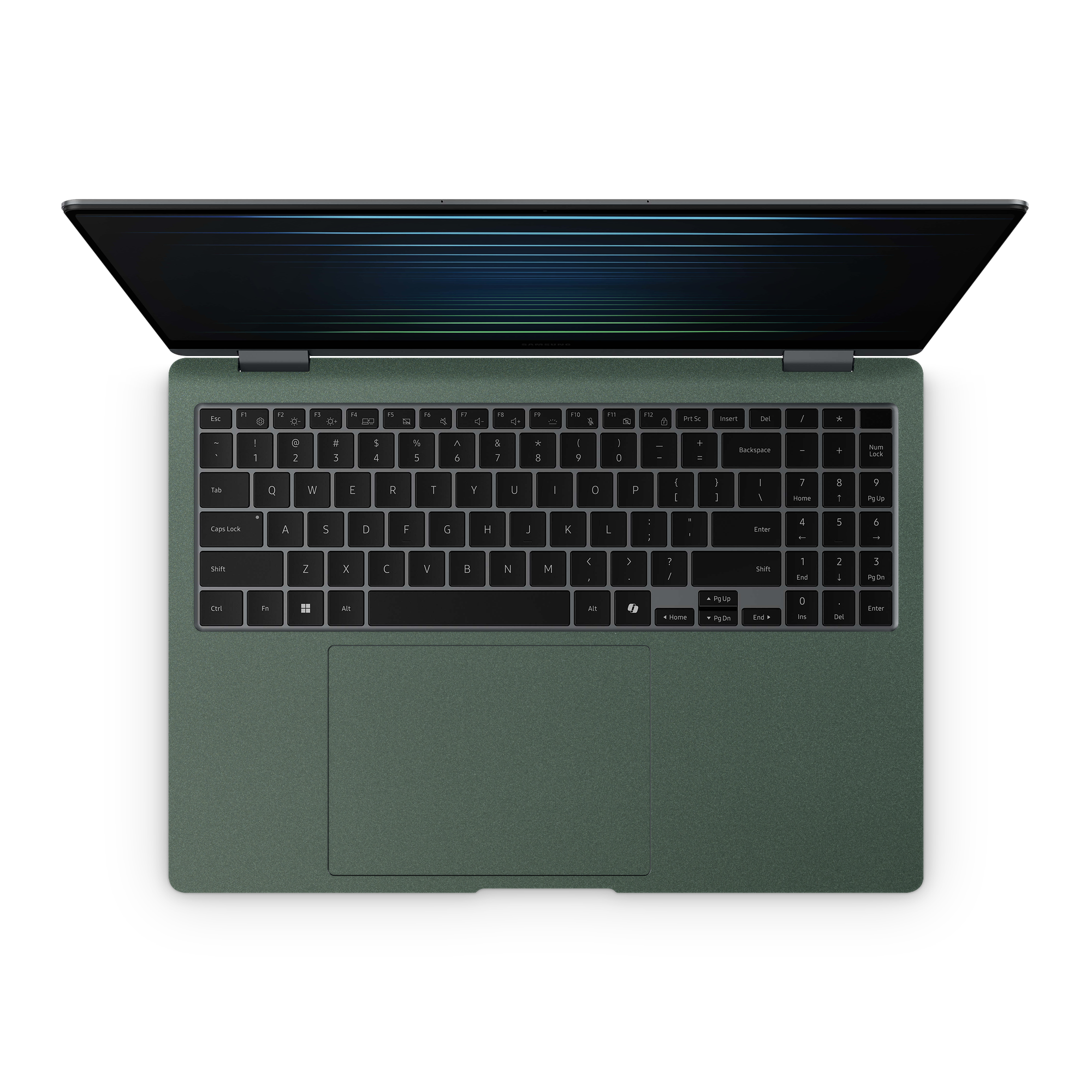 Samsung Galaxy Book3 13" 360 2023 Professional Interior Matte Green Metallic Skin Wrap Cover