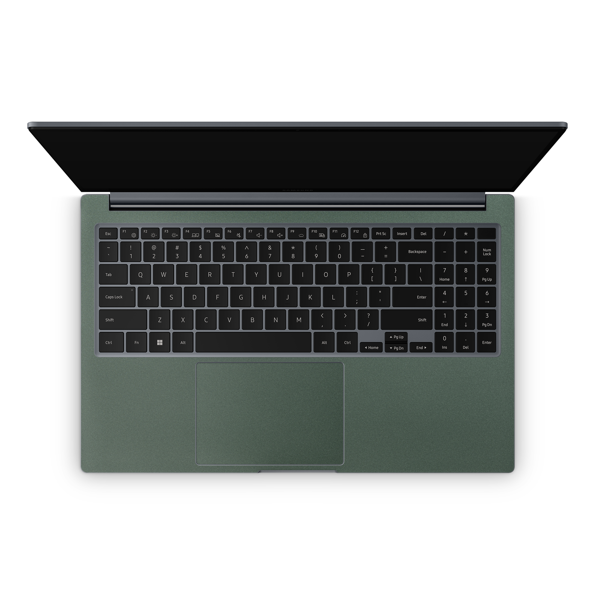Samsung Galaxy Book3 15" 2023 Professional Interior Matte Green Metallic Skin Wrap Cover