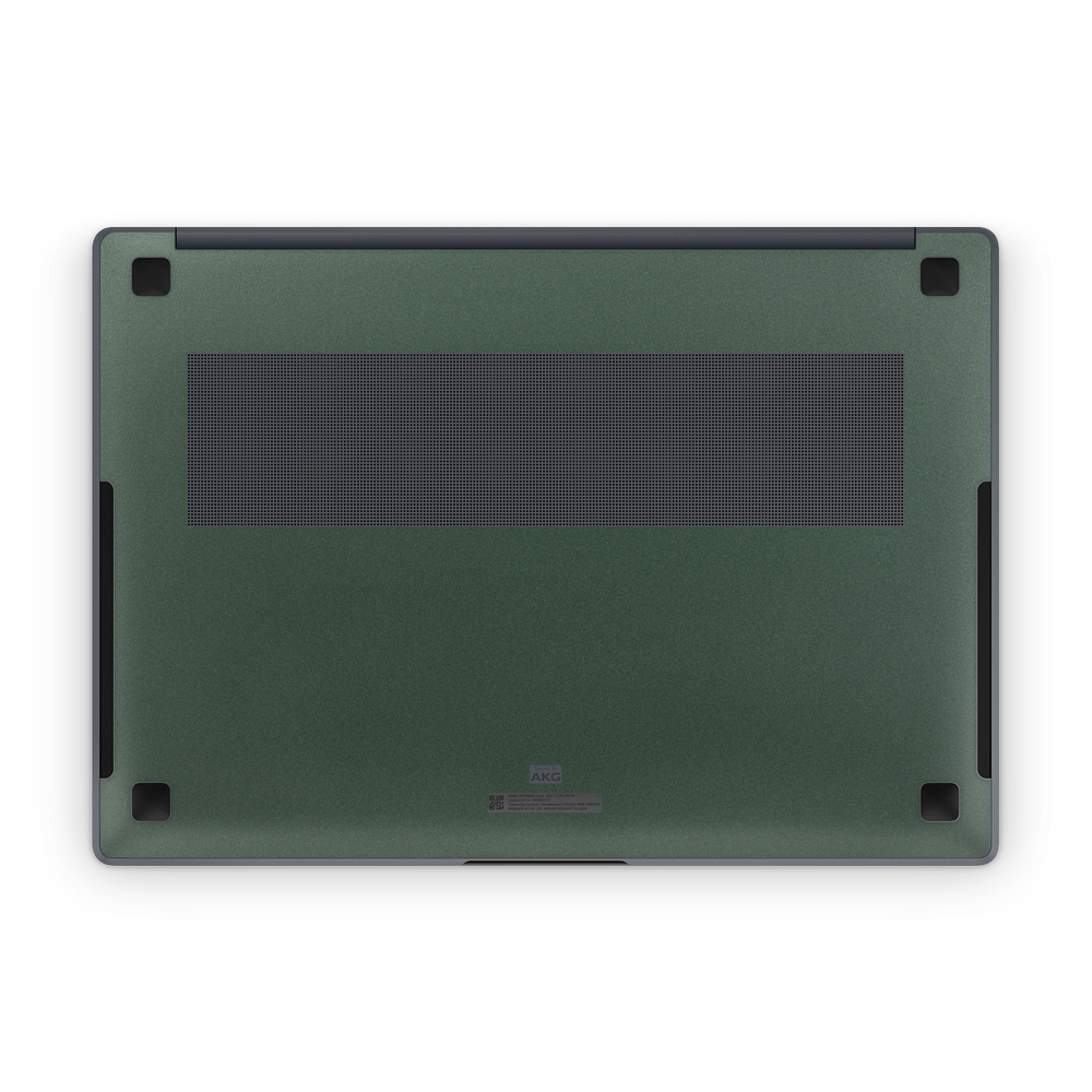 Samsung Galaxy Book3 Ultra 2023 Professional Bottom Matte Green Metallic Skin Wrap Cover